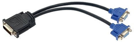 Mikikit Adaptateur Vga Femelles Câble Vidéo pour Double Affichage Compatible avec Moniteurs Et Projecteurs Noir Et Bleu