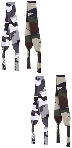 Housoutil 4stücke Camouflage Brillenbänder Für Outdoor-sport Anti-verlust Brillenhalter Mit Rutschfesten Pendants Für Sportbrillen Und Sonnenbrillen Langlebig Und Stilvoll Für