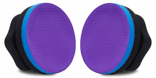 WEST HORSE Synthetic Clay, 2-Pack Hand Clay Bar Pad for Car Auto Detailing, Cleansing, Paint Surface Prep Tool for Waxing & Polishing (Blue Purple)