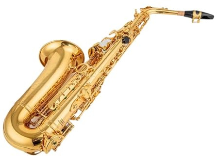 Saxophon Professionelles Alt-Drop-E-Saxophon, Goldenes Altsaxophon Mit Band-Mundstück (Color : 01)