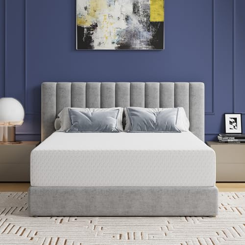 Avenco King Mattress, 12 Inch King Size Mattress in a Box with Bamboo Charcoal Memory Foam for Cooling Sleep & Pain Relief, Medium Soft King Bed Mattresses, CertiPUR-US Certified