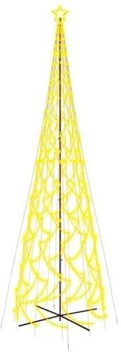 vidaXL LED-Weihnachtsbaum Kegelform Warmweiß 3000 LEDs 230x800 cm