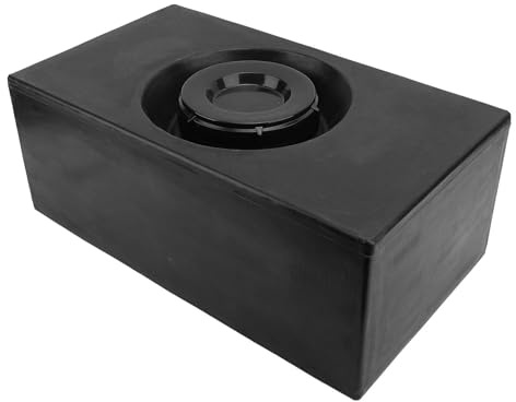 Tbest PE Noir RV Réservoir de Stockage d'eau 8 Gallons de qualité Alimentaire Réservoir de Rétention d'eau Douce Remorque Camping-Car Bateau Yacht