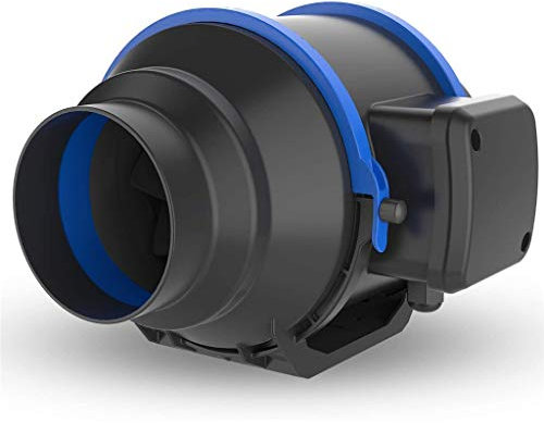SaryEdge Ventilatore in Linea, aspiratore per Condotto da 4, Ventilatore di Scarico per Cucina, Tende da Coltivazione, Officina, Coltura idroponica (φ100 mm)