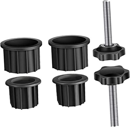 HANABASS 2ensembles Base De Parasol avec Bouchon De Trou Et Vis De Remplacement pour Support De Parasol Extérieur Adapté Aux De Patio