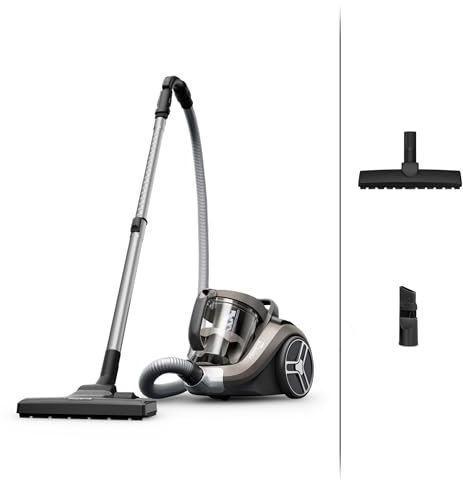 Rowenta Compact Power XXL RO4B30EA - Aspiradora sin Bolsa, Motor bajo Consumo 900 W, filtración ciclónica Avanzada 3 Niveles, depósito Extragrande 2,5 L, Compacto, Kit para parqué (Reacondicionado)