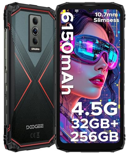 DOOGEE Blade 10 Pro Energy Android 15 Outdoor Handy Ohne Vertrag, 32GB+256GB+2TB Outdoor Handy, 4.5G Dual SIM, 50MP Widevine L1, 6580mAh Outdoor Smartphone, 6.56 90Hz, Octa Core/NFC/Face ID/OTG/IP68K