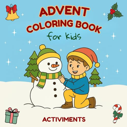 Advent coloring book: One page each day until Christmas (Mini Activiments)