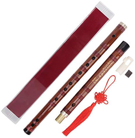Fafeicy C Key - Juego de Instrumentos Tradicionales con Flauta de bambú Amargo Seco con Caja de Almacenamiento, para Principiantes e Intérpretes
