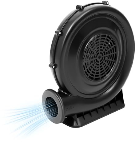 250W Elektrische Luftpumpen 420 m³/h Luftgebläse Hochdruckgebläse Radialventilator Radialgebläse Lüfter 2800rpm Gebläse Hüpfburg Pumpe Dauergebläse für Aufblasbare Spielzeuge, Zelte, Schwarz