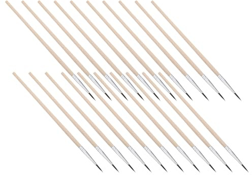 AKOOSY 24 Pièces Lot de 24 Brosses de Pollinisation pour Jardin, Brosse Pollinisatrice 1,5 CM Tête, Outil de Pollinisation pour Fleurs, Légumes et Arbres Fruitiers, Réutilisable, pour