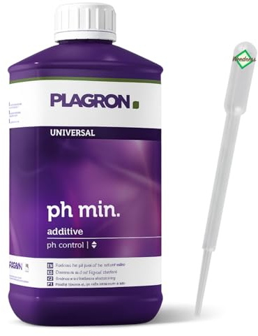 Weedness Plagron pH- Minus 1 Liter Flüssig - ph-senker Dünger Pflanzen Grow Anbau Indoor Down Granulat Tomaten Rasen Orchideen