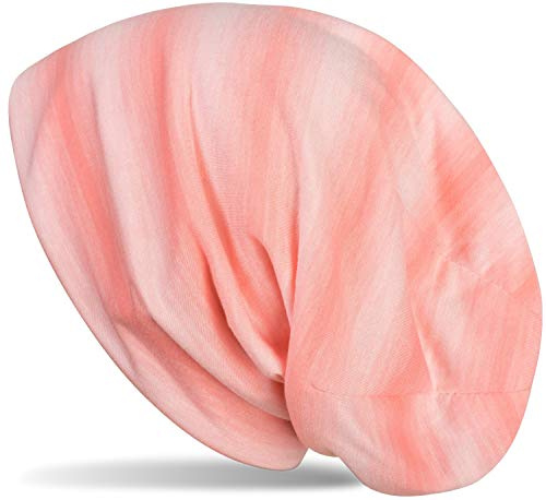 styleBREAKER Unisex Beanie Mütze Streifen Farbverlauf Muster | Slouch-Passform, Ton in Ton Design, 26 cm elastische Bundweite, 30 cm Gesamthöhe, dehnbar für bis zu 61 cm Kopfumfang.