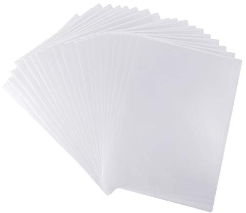 FEPITO 25 Stück A4 Cut Flush Ordner Kunststoff transparent Datei Cover