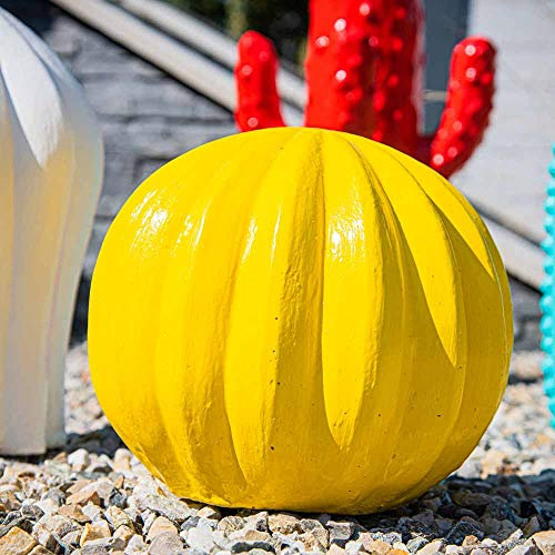 Wanda collection - Statue Deco Cactus Boule Jaune 20cm