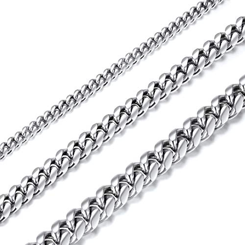 Richsteel Halskette Herren Kette Wasserfest Edelstahlkette Gliederkette
