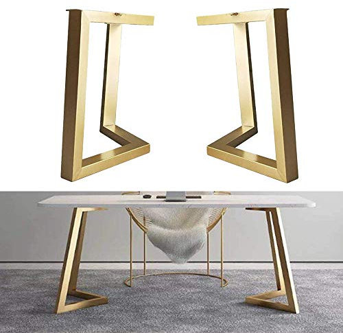 Furniture legs Metall Tischkufen schreibtischbeine, Schwarze Tischbeine, Küche Esstischbeine, V-förmig, mit Stellfuß verstellbar, 72cm Höhe, 2 Stück