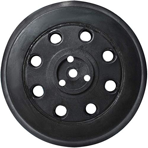Poweka Plateau de ponçage dur compatible avec Bosch PEX 12, PEX 125 et PEX 400 A (Ø 125 mm) - Plateau de support rond 8 trous pièce de rechange plateau de ponçage