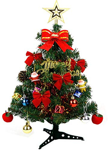carol -1 Weihnachtsbaum Künstlich Klein Tannenbaum Geschmückt Christbaum Mini Weihnachtsdeko Advent Weihnachten, Weihnachtsbaum Klein: Deko-Weihnachtsbaum (Künstlicher Weihnachtsbaum)