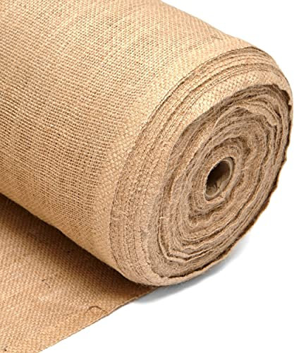 1m Hessian Fabric – Textured Burlap Jute Sack Material– 40” Inch Wide, 102cm Wide, 10oz 225GSM –Fabric for School Boards, Gardens, Table Runners, Arts & Crafts – by Discount Fabrics