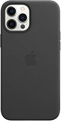 Apple Leather Case with MagSafe (for iPhone 12 Pro Max) - Black - 6.68 inches