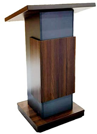 belund Podium, Klassenzimmer-Podium Aus Massivholz, Empfangspult Mit Riemenscheibe, Geeignet for Kirche, Hochzeitsbankett, Höhe 119 cm