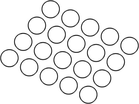 QUARKZMAN 17mm x 15mm x 1mm Nitrile Caoutchouc Joints toriques x 20 Pièces Rond Joint Rondelle pour Robinet Plomberie Réparation Étanchéité Connexion [Noir]