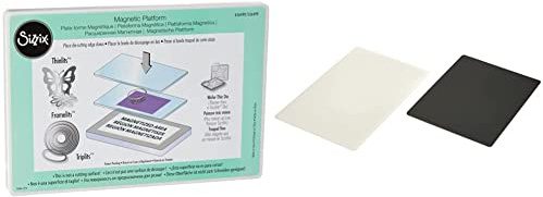 Sizzix 656499 Magnetische Plattform & Silikon kautschuk matt für Big Shot, Schwarz (Embossing Tools)