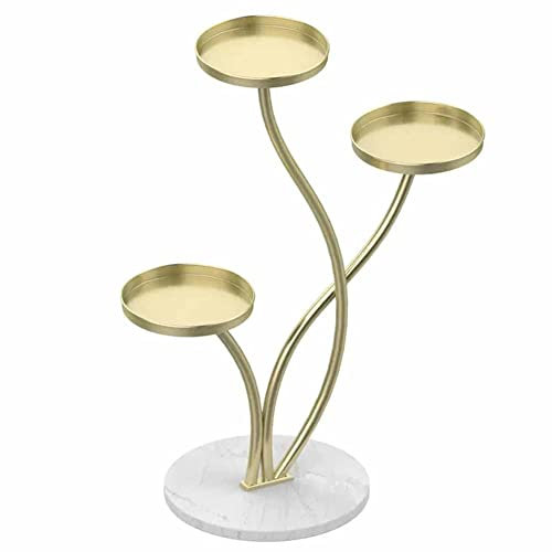 LXHELIVERY Blumentopfregal Aus Metall Mit Halterung Großes Blumentopf-Leiterregal Display Regal Einheit Für Haus Garten Terrasse Balkon Büro,Ecke Balkon Garten Wohnzimmer Haus (Farbe : Gold-B)