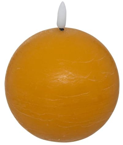 Atmosphera - Bougie boule led molia d.10cm jaune