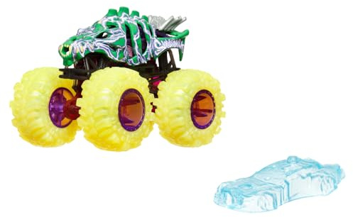 Hot Wheels Monster Trucks Spielzeugfahrzeug, LKW, Überraschung, Demolitionsenergie, Maßstab 1:64, für Kinder ab 3 Jahren