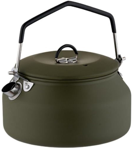 Ericetion Bouilloire À Café 1l avec Poignée Théière Sifflante Portable en Acier Inoxydable 304 pour Les Voyages en Plein Air Camping Cookingproduct Points De Vente