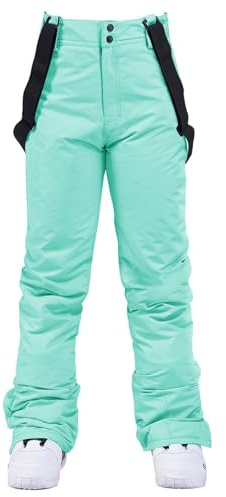 Pantalón de esquí para mujer, resistente al agua - Pantalón de snowboard para mujer - Pantalón de esquí impermeable, forrado, pantalones de esquí, pantalones de senderismo, pantalones de nieve
