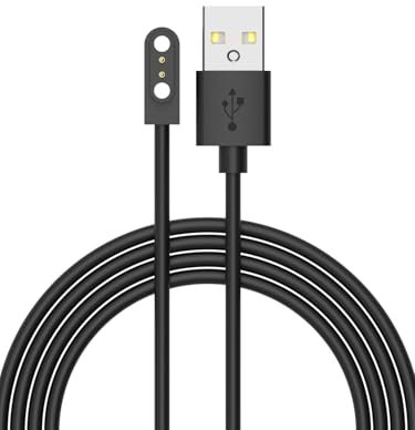 MJXYXCDH Universel montre connectée chargeur câble, 5W Magnétique USB chargeur câble smartwatch, Noir 2 broches 2.84 mm Magnétique Câble pour UMIDIGI Smartwatch