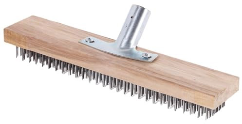 Balai métallique, brosse rigide, balai métallique, tête de balai en fil d'acier rigide, tête de balai métallique | Brosse rigide | Poils métalliques rigides for jardin