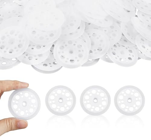 200 arandelas de plástico PP, placas de 45 mm, placas aislantes, buen efecto de apoyo, discos de plástico para fijación y apoyo de placas aislantes de espuma