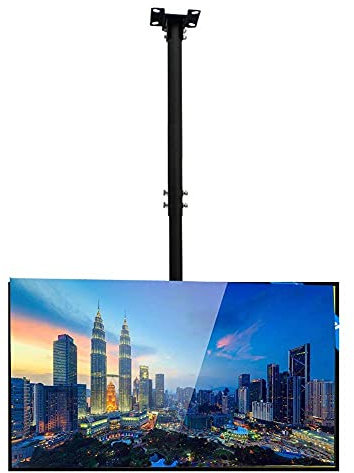 KCGCIHMS Soporte de TV, Soporte de Techo Resistente para TV, Altura Ajustable, Soporte de Techo Resistente para TV de Pantalla Plana LCD LED OLED Plasma TV de 50 a 65 Pulgadas