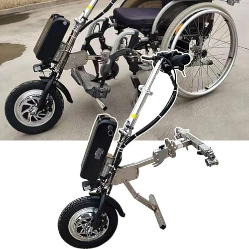 Attachment, 3 Gear Setting, Range 70Km, 12-inch Wheels, 17Ah Lithium Battery, Conversion kit for wheelchairs wit