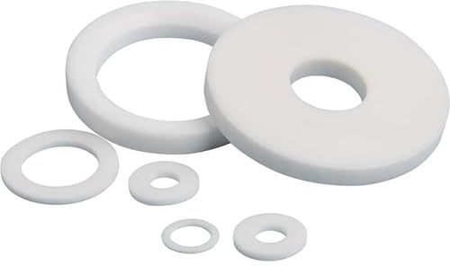 TIHONORI Pack de 10 Joints en PTFE, diamètre intérieur de 25mm à 66mm, Joints en téflon de Haute qualité pour plomberie, Automobile et Usage Industriel,35 * 45 * 2mm