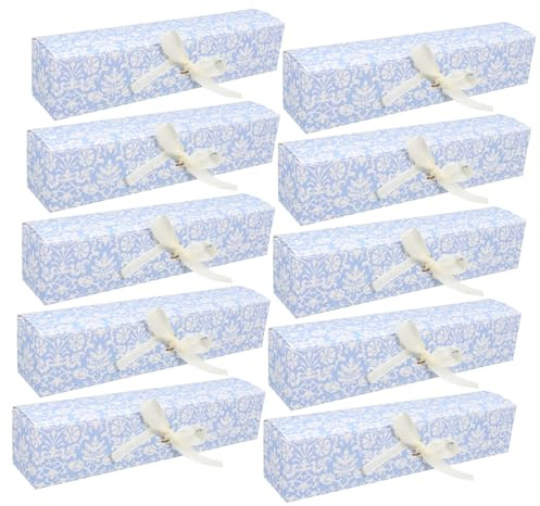 HEALSOPTHY Elegante Schokoladenverpackung Papierboxen Karton Mit Deckel Kompakt Für Gastgeschenke Pralinen Kekse Party