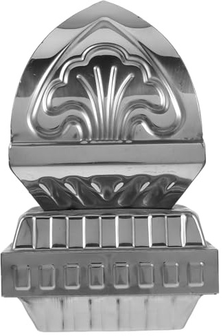 BIUDECO Stainless Steel Metal Post Finials Replacement Fence Caps Easy Install Decorative Garden Topper Fence Head Cover for Outdoor Railings