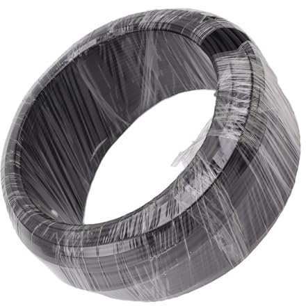 Alambre para bonsái, Alambre de Entrenamiento para bonsái de Aluminio, 500 g, Rollo Grande Negro, 1,0 mm, 1,5 mm, 2,0 mm, 2,5 mm, 3,0 mm, 3,5 mm, 4 mm, 5 mm para Control de Ramas (3.5mm)