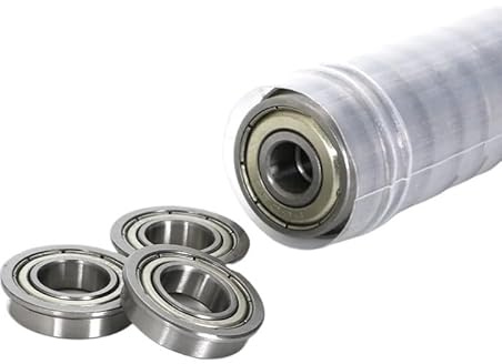 Set di 10 cuscinetti a sfere flangiati in miniatura - Cuscinetti flangiati multi-dimensione serie MF (MF52-MF148) con guarnizioni ZZ(MF74ZZ-4x7x2.5mm)