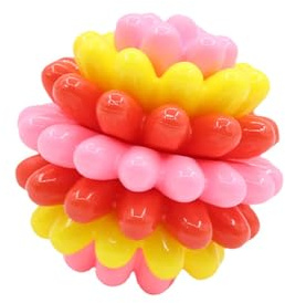 Oxxggkao Pelota de juguete de goma resistente a las mordeduras para razas grandes que promueve el cuidado dental a través del juego de interacción y masaje canino ambe