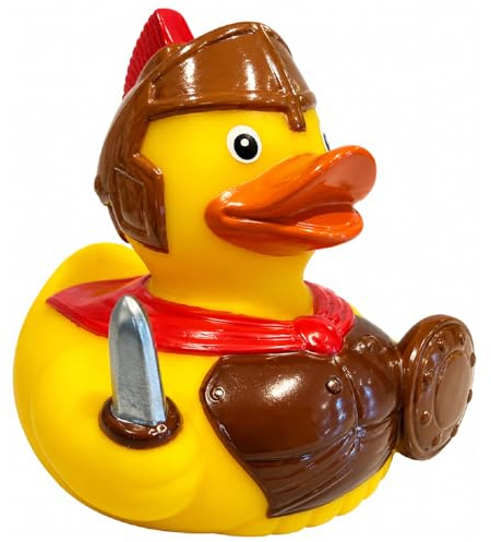 Duckshop I Badeente Legionär DS I Quietscheente I Quietscheentchen L: 8,5 cm I Geschenk für Geschichts-Fans I Präsent für Veteranen I Für Sammler