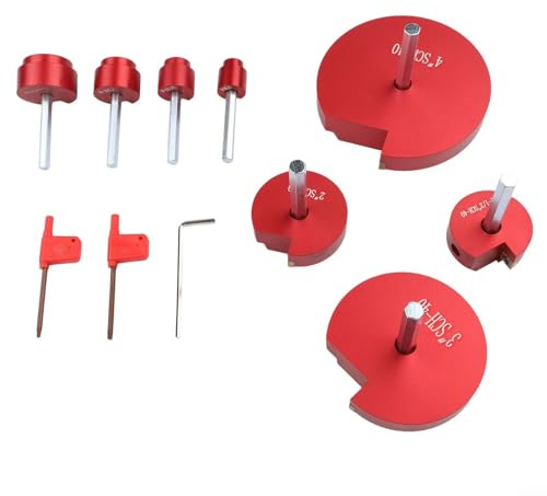 8PCS Broken Pipe Remover Kit 1/2-4 Inch Aluminum Alloy, Hex Shank PVC Reamer Set for Saving Fittings by Extracting PVC CPVC ABS Pipes from Welded Joints