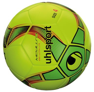 uhlsport anteo Ultra Lite Ballon Football, Enfants, Jaune Fluo/Vert Fluo