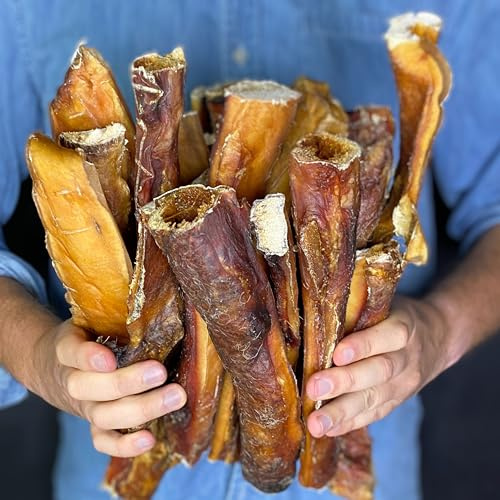 BREERs Getrocknete Rinderkopfhaut für Hunde 15cm, 5kg Belohnung-Snack Getreidefrei, Deutsche Herstellung, Leckerli Kauartikel Große Hunde