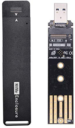 Xiwai Adaptateur USB 3.0 vers NVME M-Key M.2 NGFF SATA SSD externe PCBA boîtier adaptateur RTL9210B Chipset