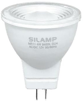 SILAMP Ampoule LED GU4 / MR11 4W 12V - Blanc Froid 6000K - 8000K